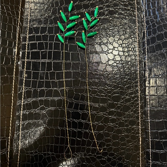 Lot of beaded greenery green leaves branches stems for crafts or projects Decor - Picture 4 of 7